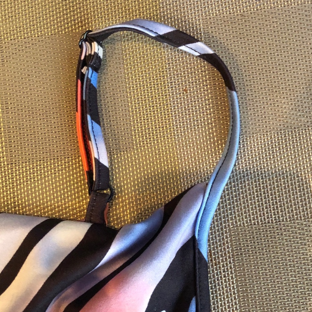 NWOT Colorful Zebra Print Casual Stretch Maxi Bodycon Dress, Size 1XL - Picture 6 of 7